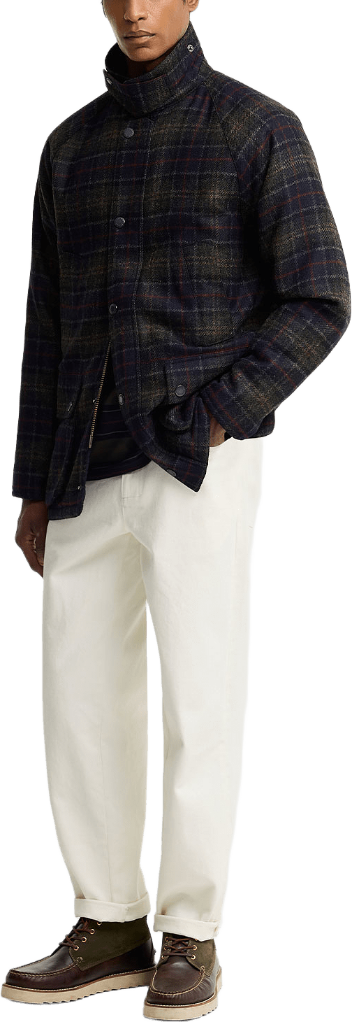 Barbour Tartan Bedale Wool Jacket, från Barbour, i färgen Shadow Classic Tartan.