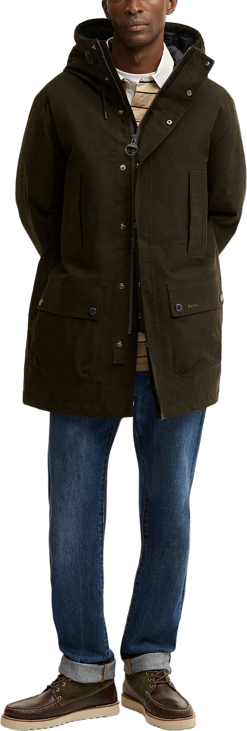 Barbour Northfield Winter Waterproof Parka, från Barbour, i färgen Dark Sage.