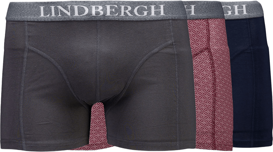 Cotton Boxers 3-packs, från Lindbergh, i färgen Mixed Box.