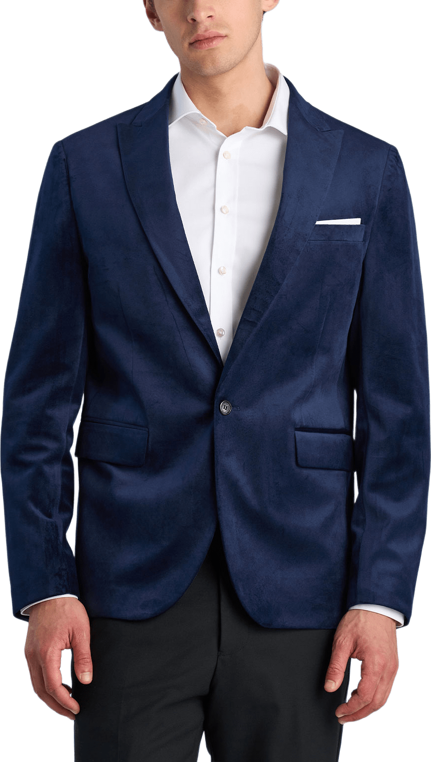 Velvet blazer, från Lindbergh, i färgen Dk Blue.