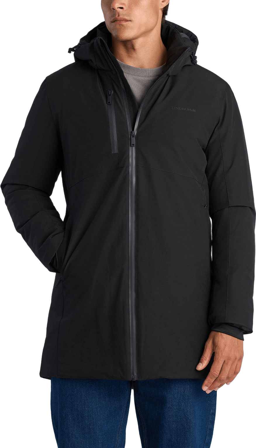 Parka jacket, från Lindbergh, i färgen Black.