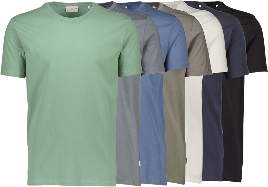 Basic o-neck tee S/S 7 pack, från Lindbergh, i färgen Multi 426.