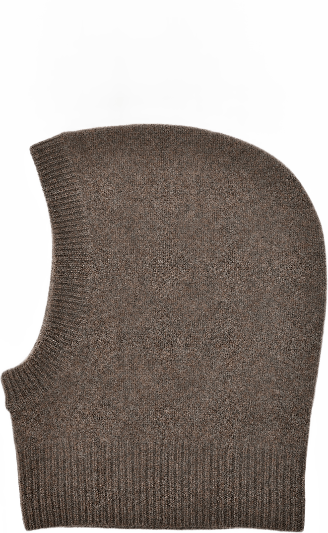 Balaklava i kashmir HANNAH, från Wera, i färgen Brown Melange.
