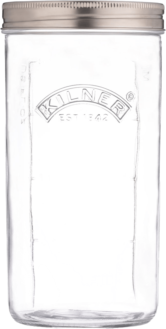 Fermenteringsset 1L, från Kilner, i färgen Clear/Silver.