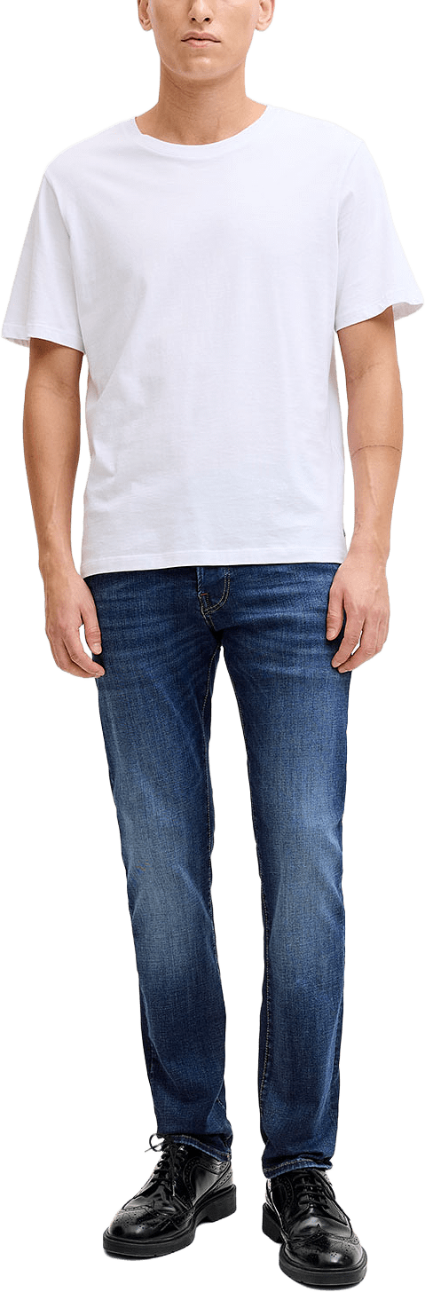 Glenn Smlim Fit Jeans, från Jack & Jones, i färgen Blue Denim.