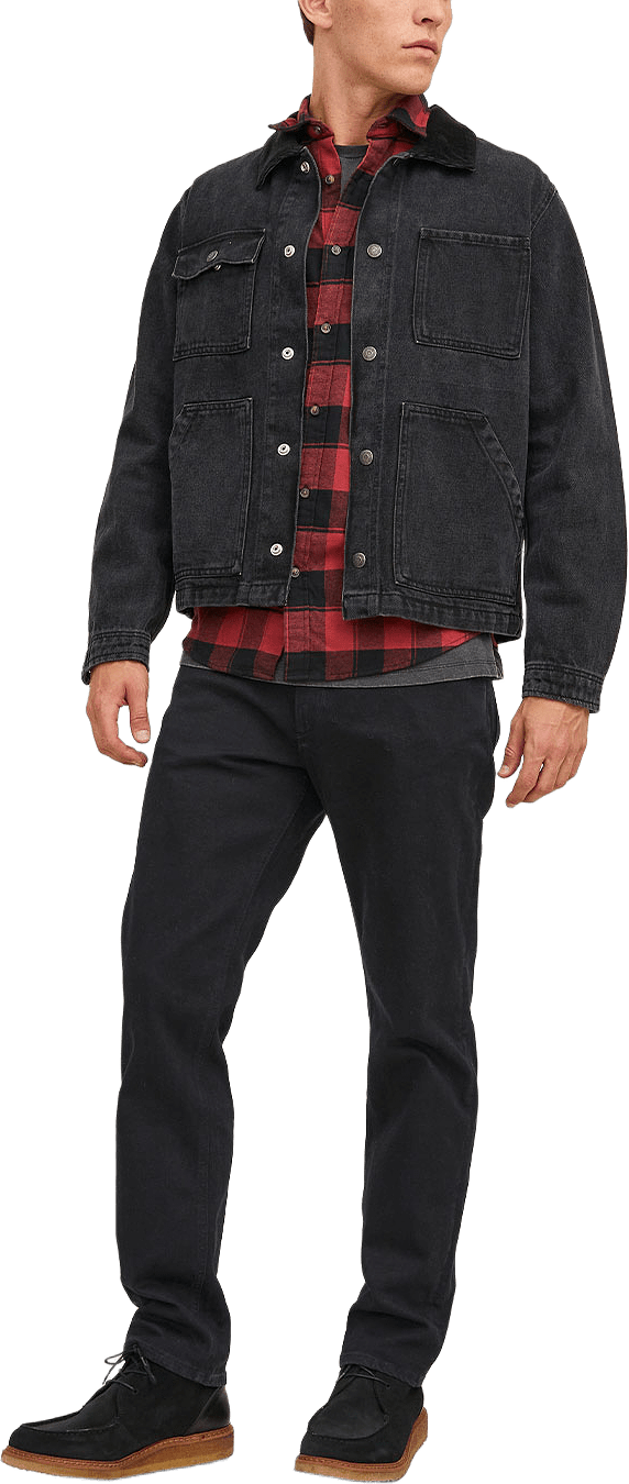 Clark Regular Fit Jeans, från Jack & Jones, i färgen Black Denim.