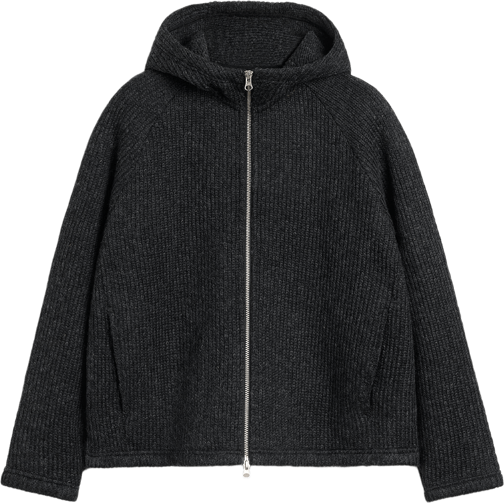 Seven Hoodie, från Brixtol Textiles, i färgen Black Melange.
