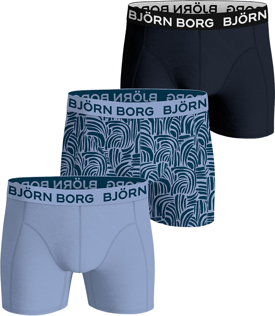 Bamboo Cotton Blend Boxer 3p, från Björn Borg, i färgen Multipack 2.