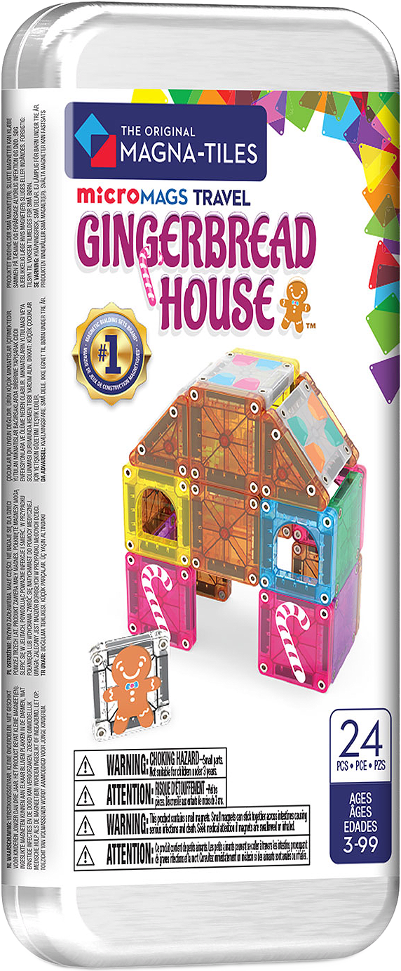 MAGNA-TILES Reseset Pepparkakshus 24 Delar, från Magna-Tiles, i färgen Multicolor.
