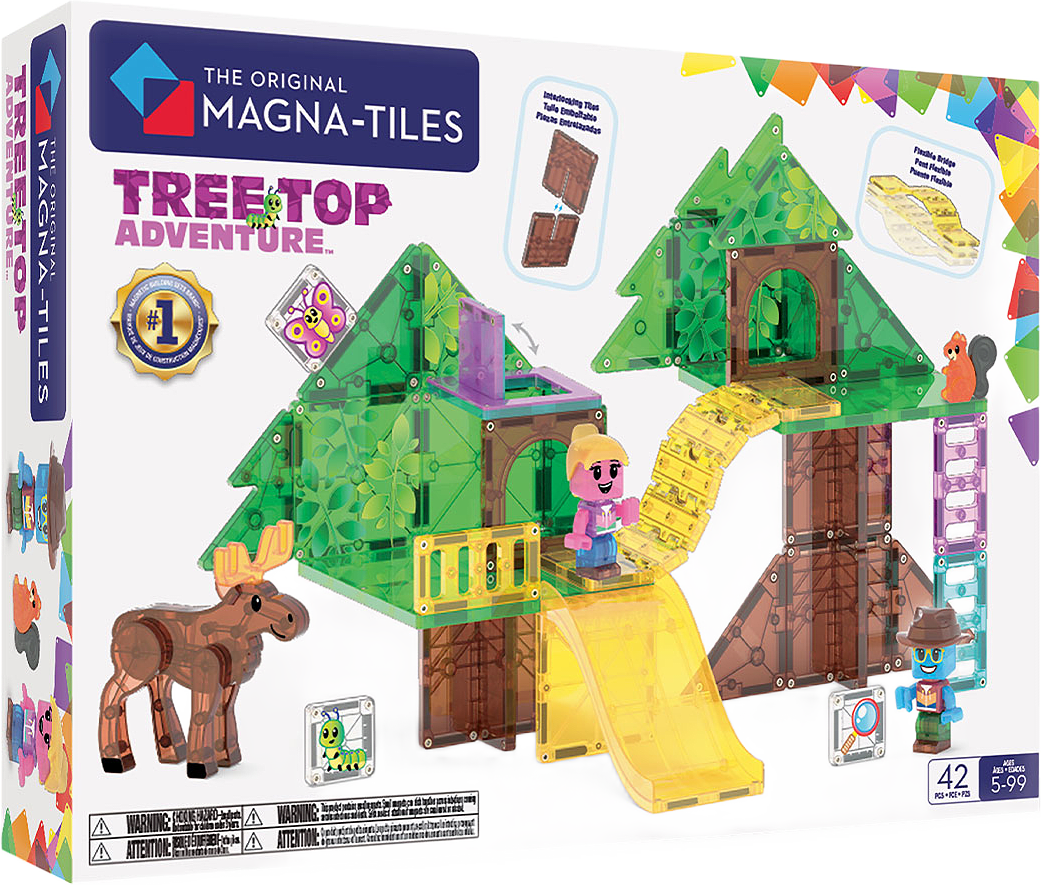 MAGNA-TILES Trädtopsäventyr 42 Delar, från Magna-Tiles, i färgen Multicolor.