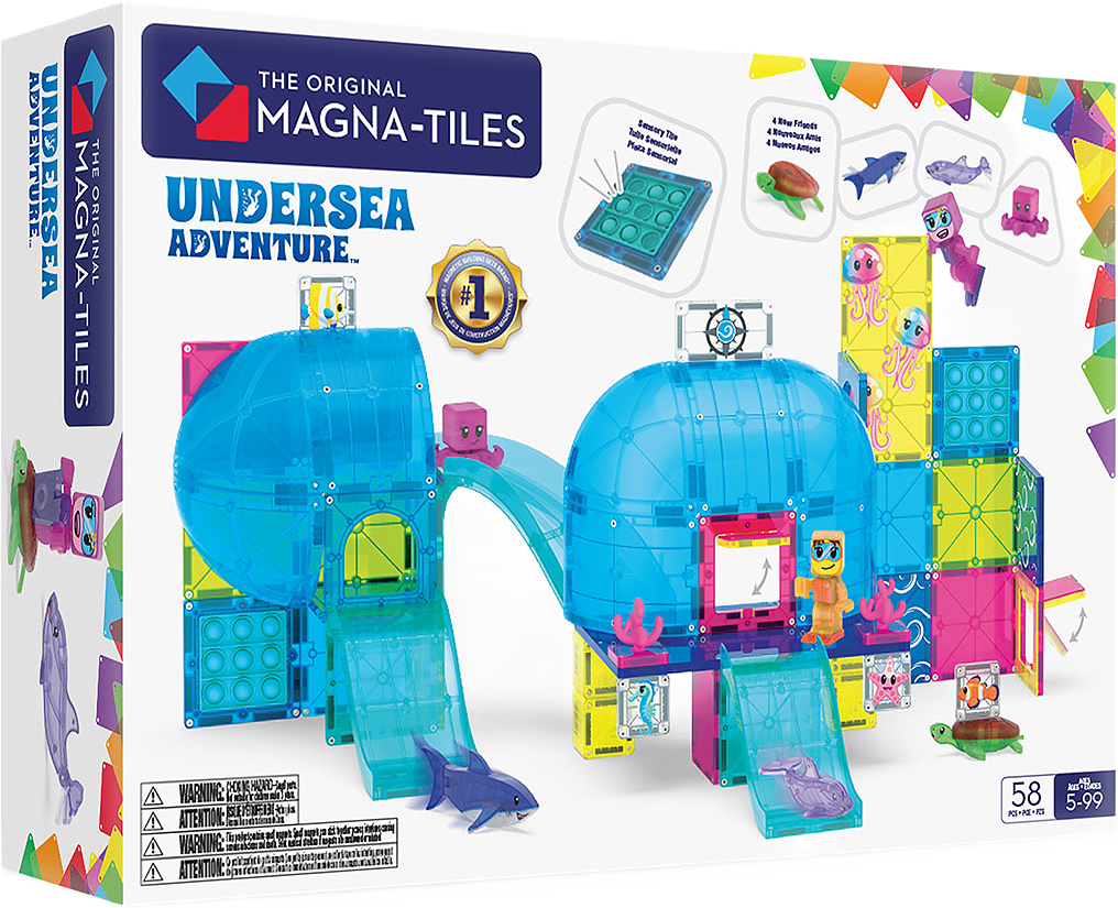 MAGNA-TILES Undervattensäventyr 58 Delar, från Magna-Tiles, i färgen Multicolor.