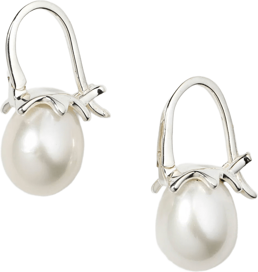 Florentina Pearl Earrings, från Syster P, i färgen Silver.