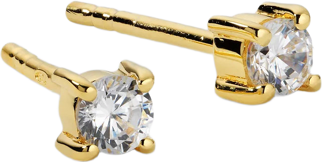 Celestia Small Studs Earrings, från Syster P, i färgen Gold.
