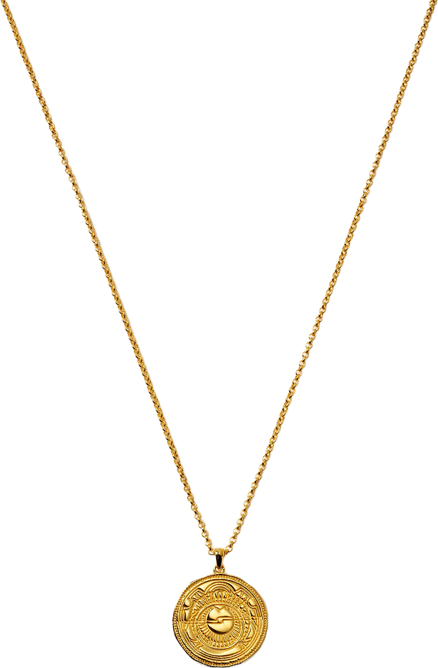 Lucky Coin Navigate Necklace, från Syster P, i färgen Gold.