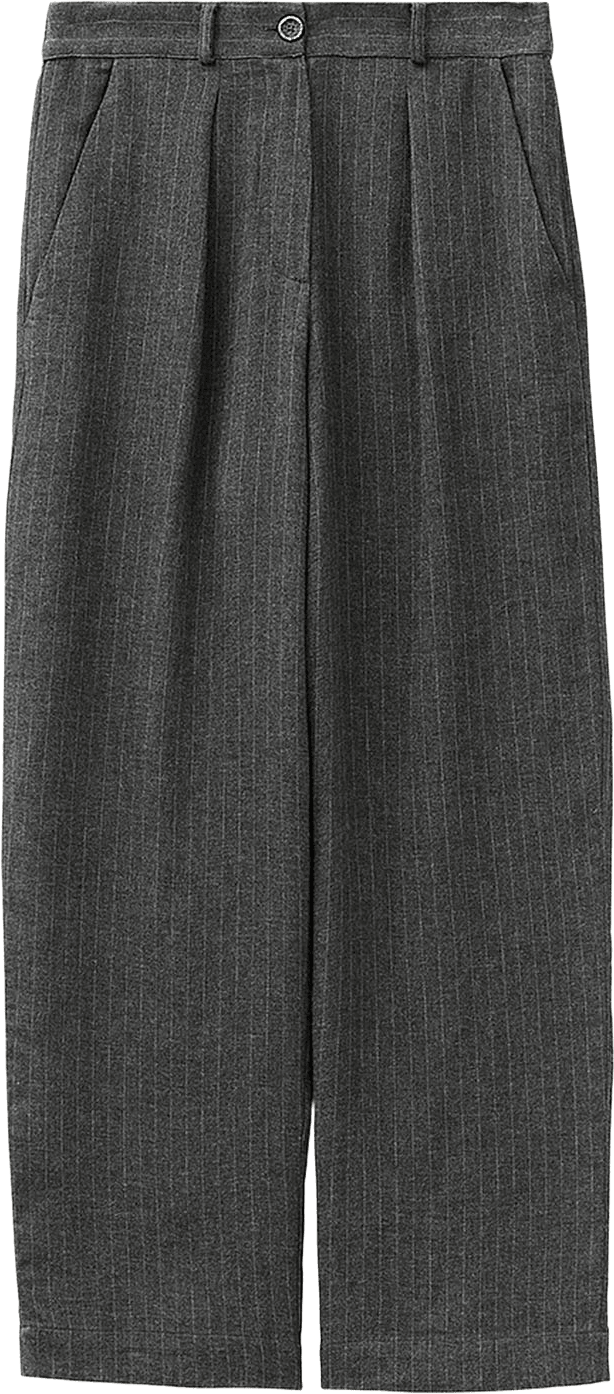 Line Pants, från A Part Of The Art, i färgen Charcole Pinstripe.