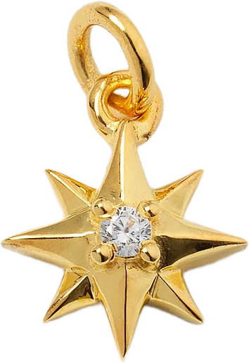 Beloved Compass Star Pendant Pendants, från Syster P, i färgen Gold.