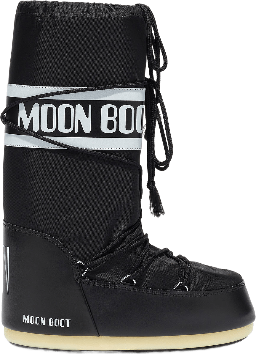 Moon Boots Kids Icon Nylon, från Moon Boot, i färgen Black.