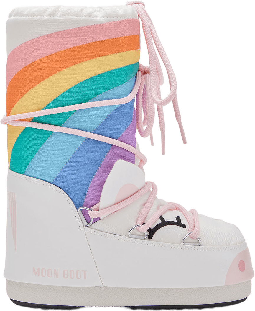 Moon Boot Kids Icon Unicorn, från Moon Boot, i färgen White/Multicolor.