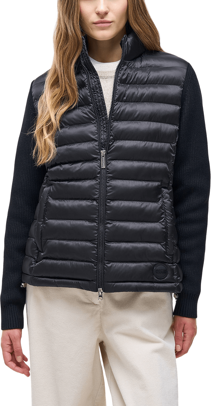 Jacket with knitted sleeves, från Colmar, i färgen Black.