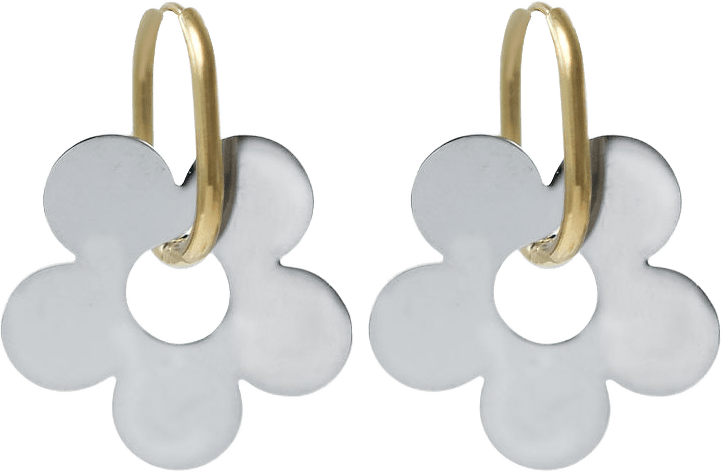 Josefin Earrings, från WOS, i färgen Silver/Gold.