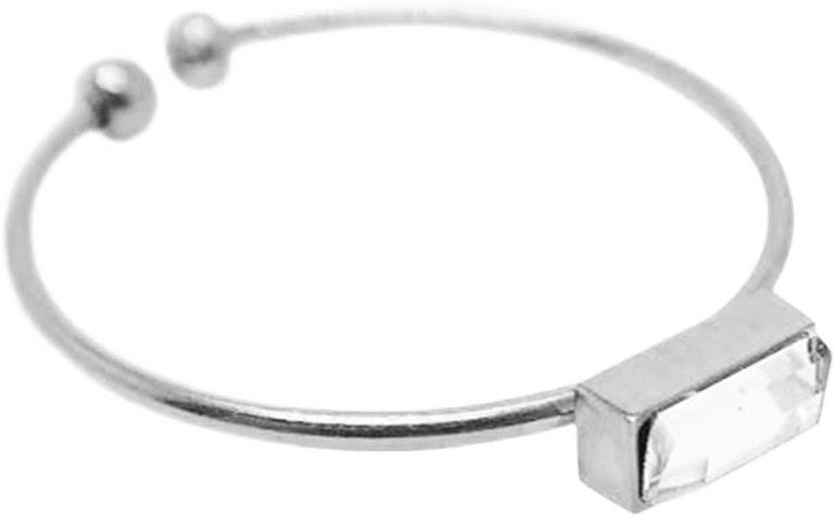 Cut Clear Ring, från WOS, i färgen Silver.