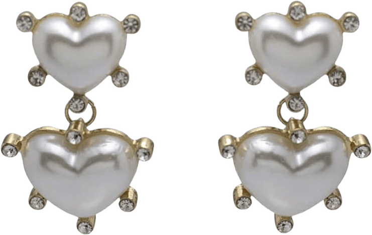 Anouk Earrings, från WOS, i färgen Gold/Pearl.