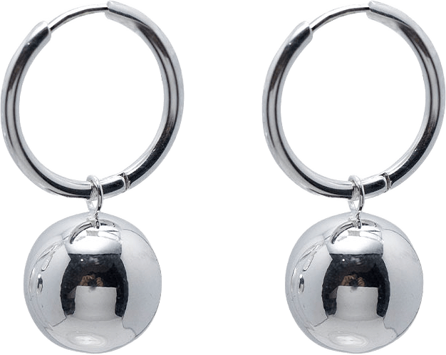 Filippa Earrings, från WOS, i färgen Silver.