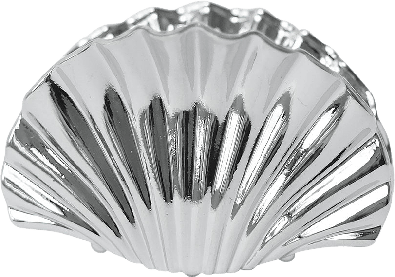 Shell Mini Hair Clip, från WOS, i färgen Silver.