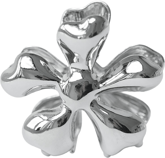 Flower Hair Clip, från WOS, i färgen Silver.