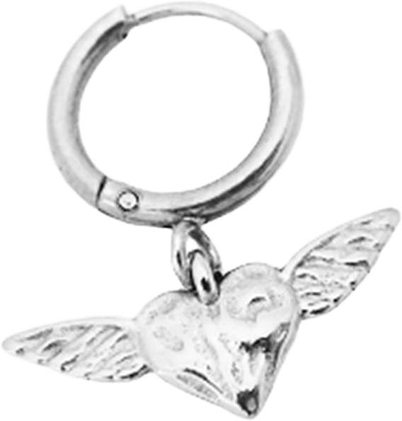 Veja Wing Single Earrings, från WOS, i färgen Silver.