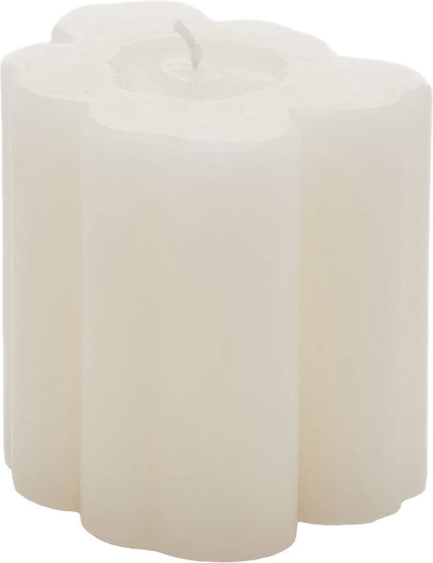 Unikko Formad ljusstake 9 cm, från Marimekko, i färgen White.