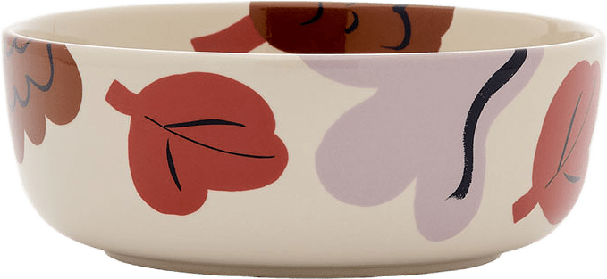 Kukasta Kukkaan Skål 4 dl, från Marimekko, i färgen Stoneware,plum,bronze,terrac..