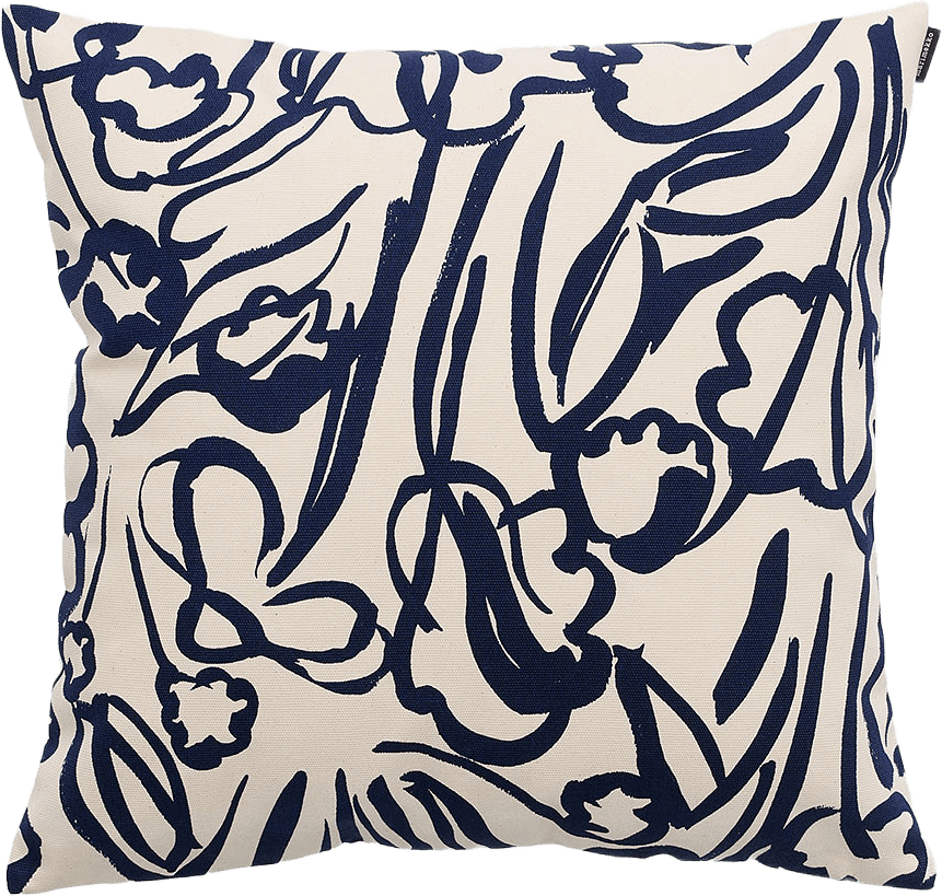 Ensikukat Kuddfodral 50x50 cm, från Marimekko, i färgen Off White, Dark Blue.