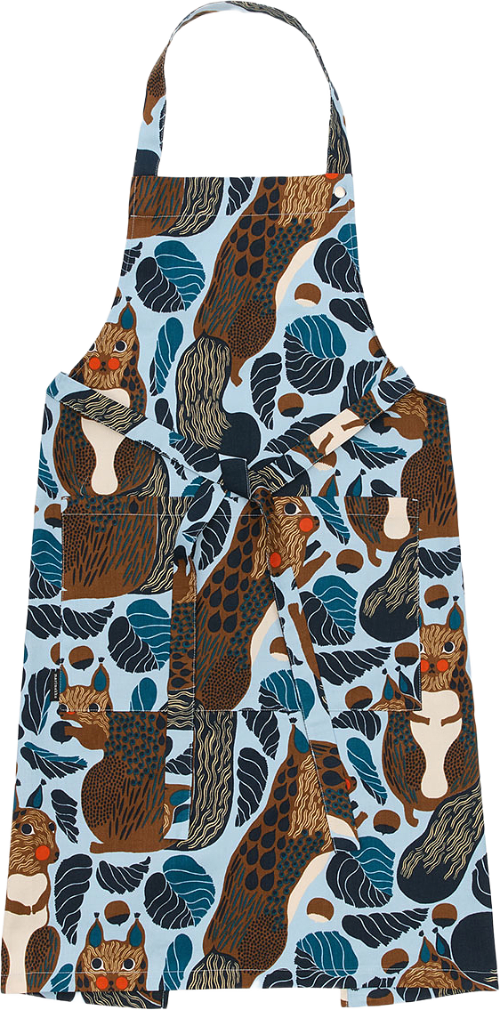 Pieni Kurre Förkläde, från Marimekko, i färgen Sky Blue, Multicolour.