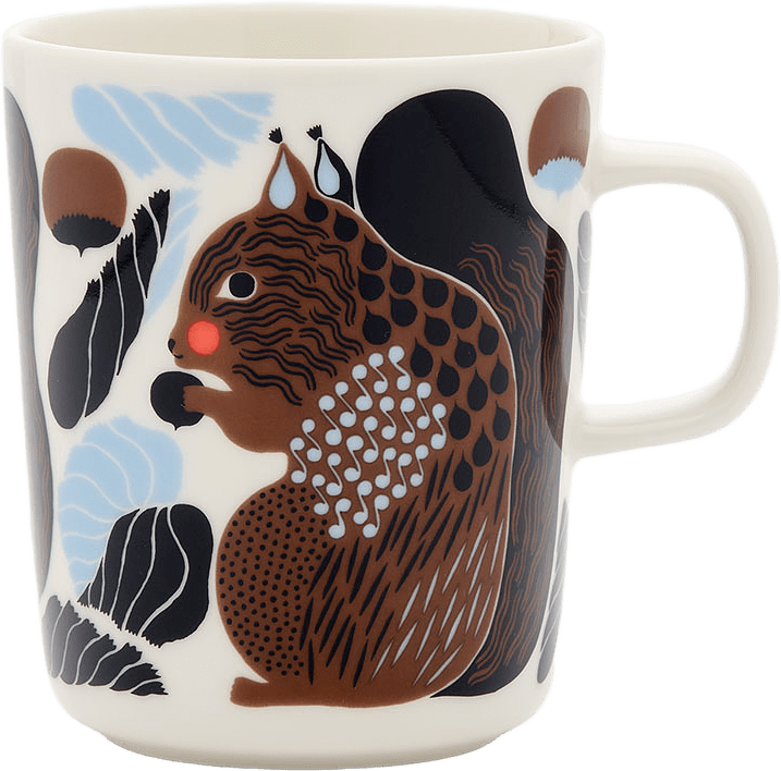 Kurre Mugg 2,5 dl, från Marimekko, i färgen White, Brown, Black, Lt.blue.