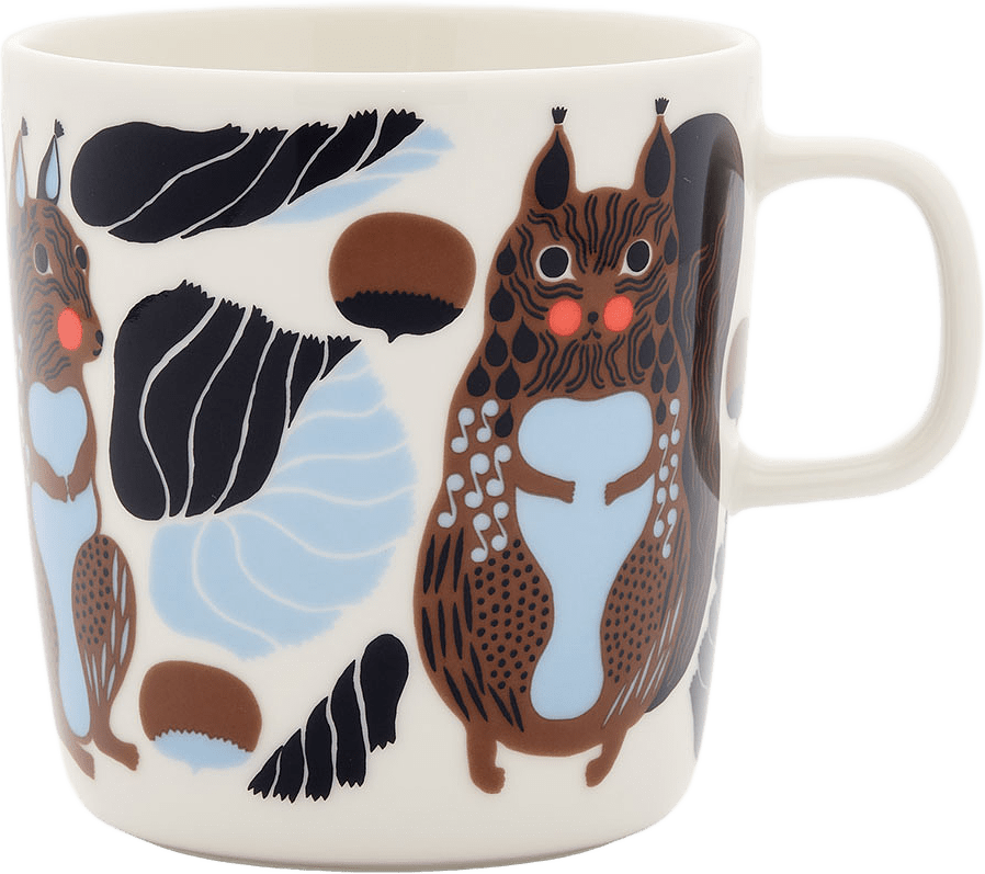 Kurre Mugg 4 dl, från Marimekko, i färgen White, Brown, Black, Lt.blue.