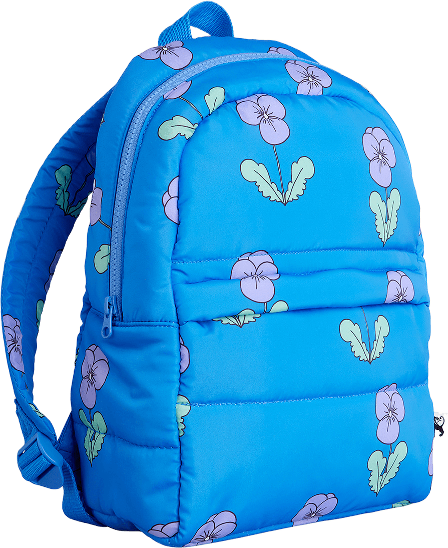 Violas padded backpack, från Mini Rodini, i färgen Blue.