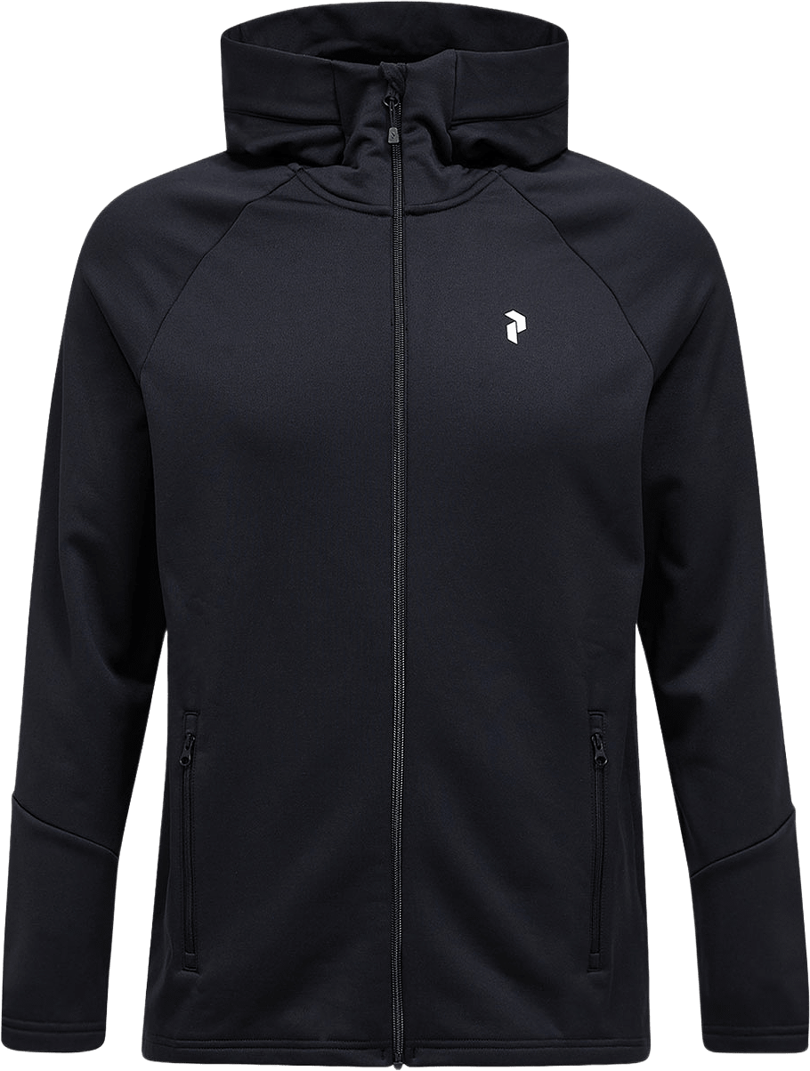 Rider Essentials Zip Hood, från Peak Performance, i färgen Black.