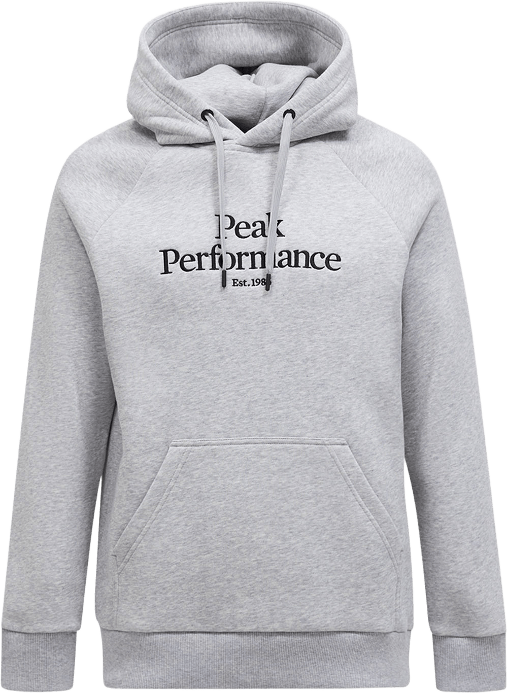 Original Hood, från Peak Performance, i färgen Med Grey Melange.