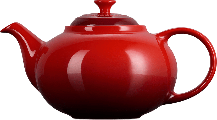 Signature stengods tekanna med filter 1.3L Cerise, från Le Creuset, i färgen Cerise.