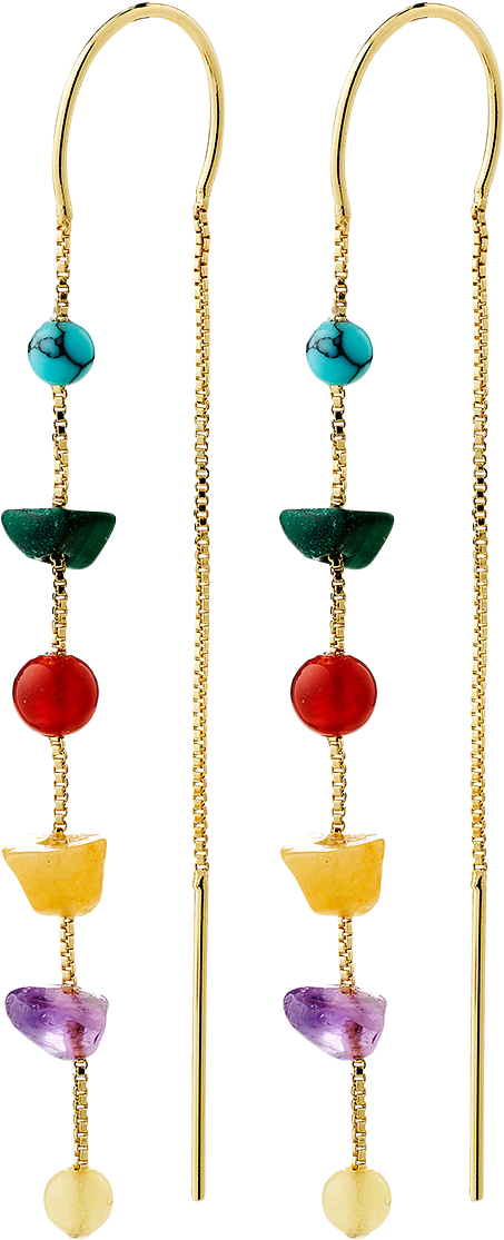 HERE earrings gold-plated/multi, från Pilgrim, i färgen Gold Plated.