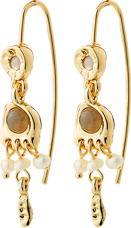 HERE earrings gold-plated, från Pilgrim, i färgen Gold Plated.