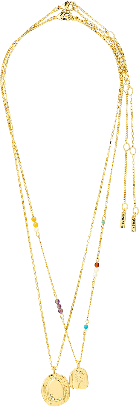 HERE necklace gold-plated, från Pilgrim, i färgen Gold Plated.