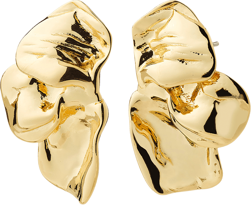 SOLARI earrings gold-plated, från Pilgrim, i färgen Gold Plated.
