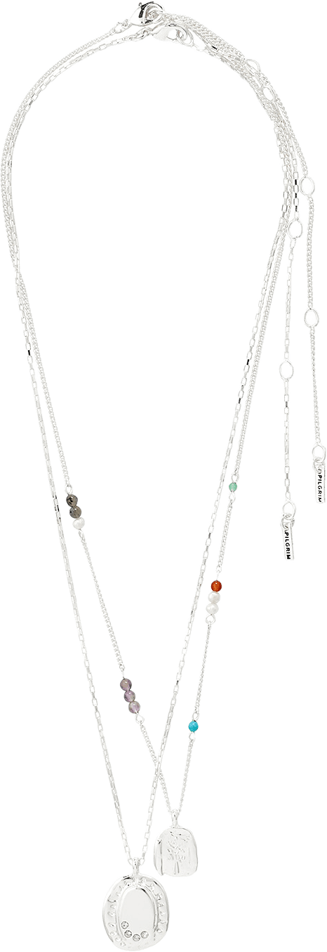 HERE necklace silver-plated, från Pilgrim, i färgen Silver Plated.