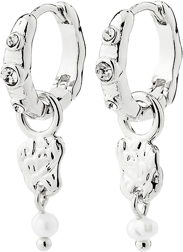 SLOAN earrings silver-plated, från Pilgrim, i färgen Silver Plated.