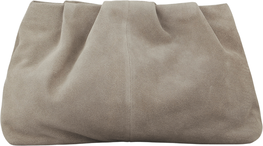 Suede Clutch Bag, från Becksöndergaard, i färgen Porpoise Gray.
