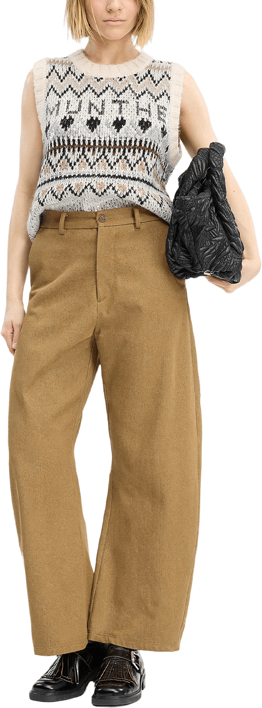 Vuzler Trousers, från Munthe, i färgen Nature.