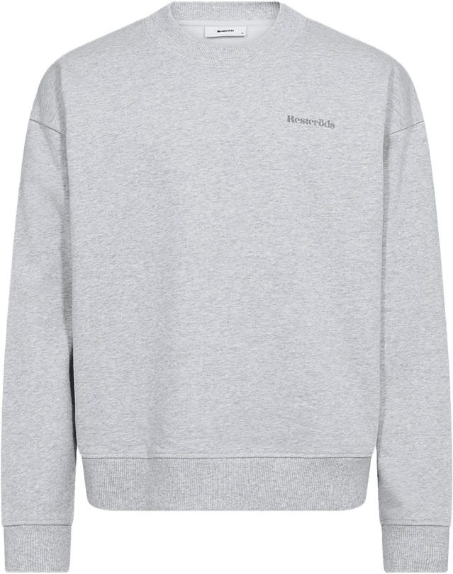 Rtdrake Crew, från Resteröds, i färgen Light Grey Melange.