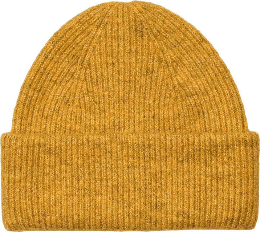 UNRAVEL Base Beanie, från Upfront, i färgen Mustard.